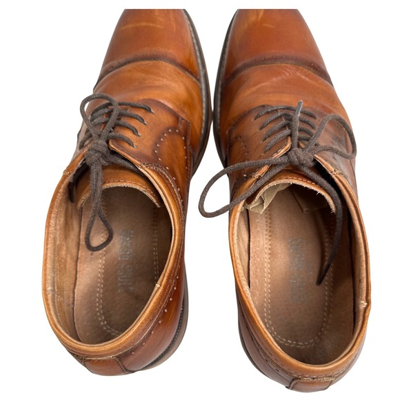 Stacy Adams‎ Men\'s Tan Leather Cap Toe Oxford Dress Shoes 25304-221 Brown 8.5M main image 5